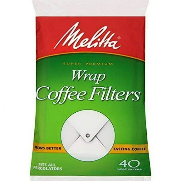 Melitta Super Premium Percolateur Wrap-Around Filtres à Café Blanc 40 Comte (Pack de 12)