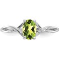thumbnail image 5 of 14K White Gold Peridot Birthstone Ring (Size 7) Made In India xbr427, 5 of 5