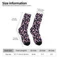 thumbnail image 5 of Yiaed Flower Print Great elasticity Crew Socks Sports socks for Men and Women, 5 of 5