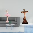 thumbnail image 2 of Estatua de la bailarina,Estatua de niña de ballet Escultura de niña de resina Artesanía,Estatua católica,Estatua de la Virgen María Figura Colección Religiosa,Figura de la cruz de Jesús, 2 of 8