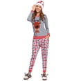 thumbnail image 6 of Purcoar Women's Pajamas Set Long Sleeve Sleepwear Soft Cotton Loungewear, 2-Piece, 6 of 11