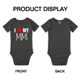 thumbnail image 3 of I Love My MiMi Cute Baby Short Sleeve Romper Bodysuits, 3 of 5