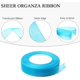 thumbnail image 5 of Zhuge Cinta de organza transparente verde de 3/4 de pulgada, cinta de gasa de 50 yardas para envolver regalos, día de la madre, bodas, ramos de flores, manualidades (azul), 5 of 5