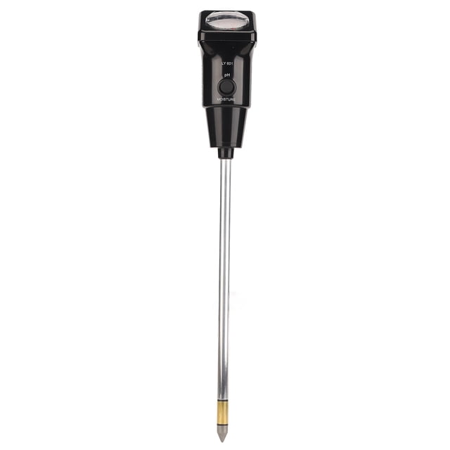 Medidor de suelo portátil, medidor de humedad y pH, listo para usar, para invernaderos y jardinería.
