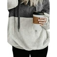 thumbnail image 4 of DYMADE Women Plus Size Patchwork Sweater Casual Warm Hoodies, 4 of 4