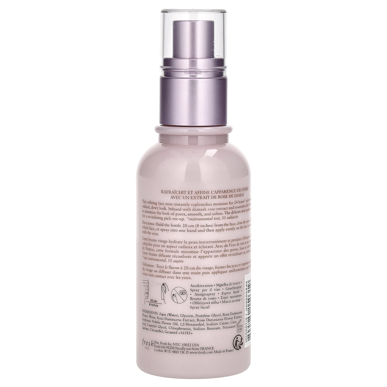 Fresh Rose Instant Hydration Mist  3.3oz