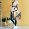 thumbnail image 4 of FORMRS Womens Canvas Tote Bag with Zipper Inner Pocket Shoulder Handbag, Pink Sunset, 4 of 7