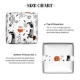 thumbnail image 5 of Naloa Halloween Dachshund Tissue Box CoverLeather Tissue Holder Square Facial Tissue Case Facial Paper Organizer Dispenser for Bathroom, Vanity Countertop, Tabletop, Car, 5 of 8