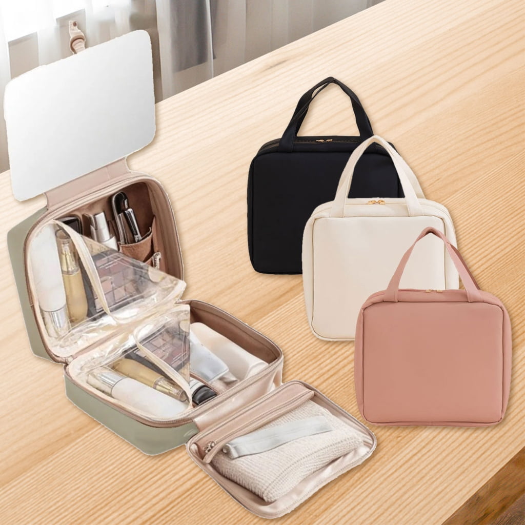 Toiletry Bag Travel Bag with Hanging Hook,Water Resistant Makeup Cosmetic Bag Travel Essential Travel Organizer Bag