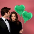 thumbnail image 6 of NANDIYNZHI Heart Shape Foil Mylar Balloons 18 Inch Love Balloons for Valentine's Day,Birthday,Propose Marriage,Wedding, Bridal Shower,Engagement Party Decorations,Green, 6 of 6