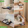 thumbnail image 7 of Pezin & Hulin Bedside Shelf Bamboo Nightstand Tray for Bunk Bed, Bedside Table for Dorm Bed Tray Slide for Top Bunk with Cable Management (Black, Regular), 7 of 7