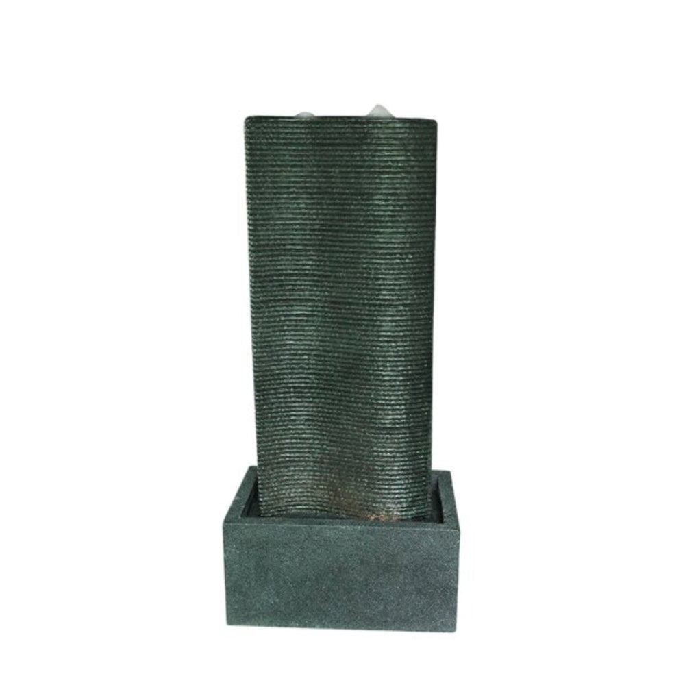 Hi-Line Gift Indoor and Outdoor Bubbling Curved Wall Fountain