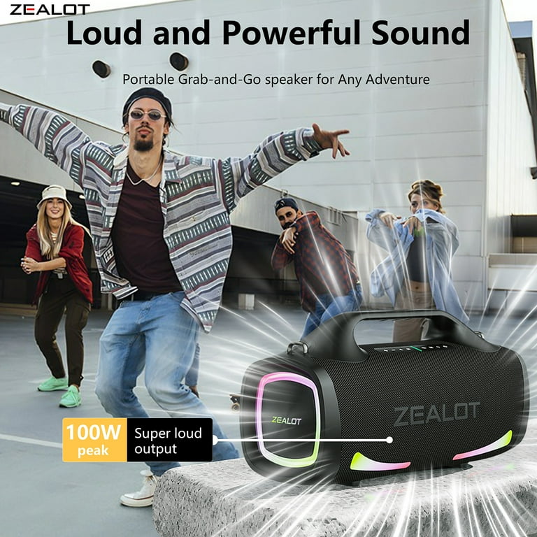 ZEALOT S79 100W portable wireless speaker, with handle, HiFi sound