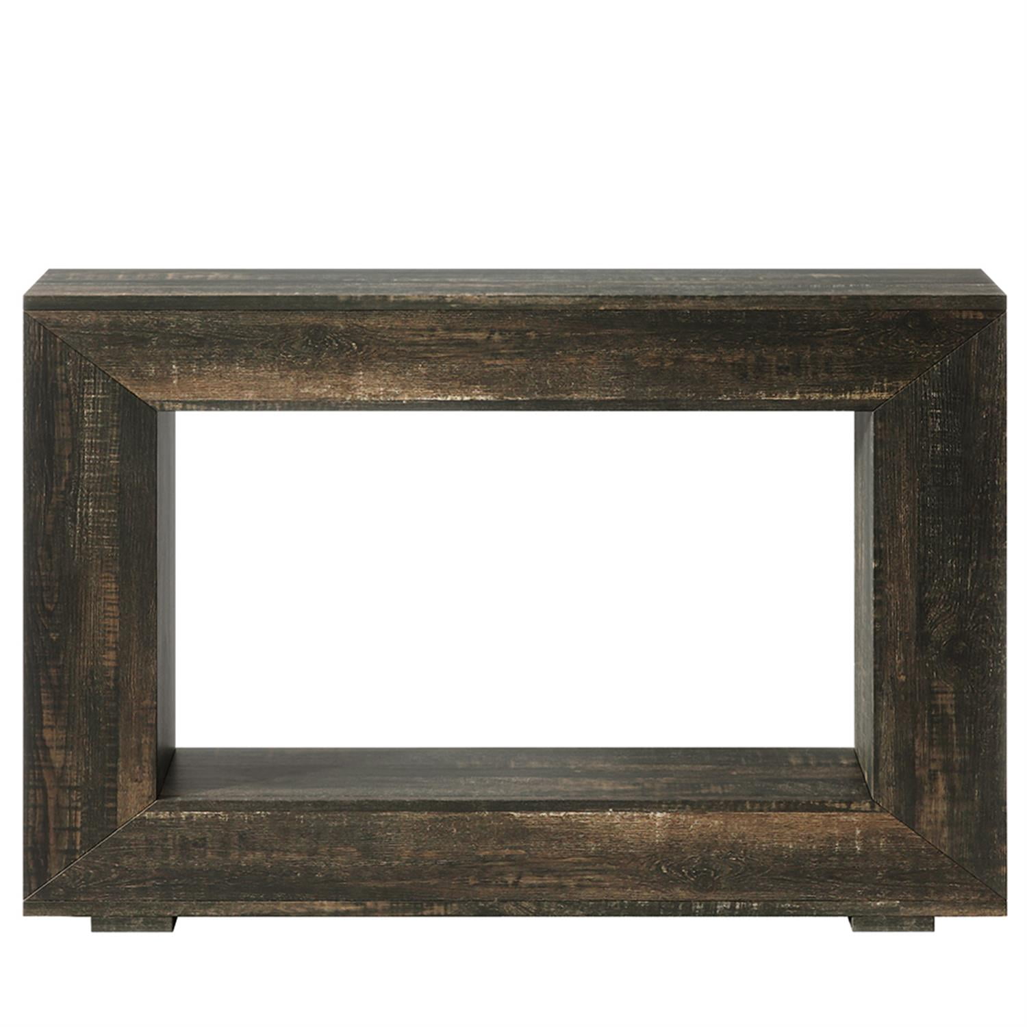 Demi Bonn 47" Farmhouse Console Table, Modern Living Room Sofa Table with Storage, Contemporary Entryway Hall Table, Foyer Display Table, Dark Gray