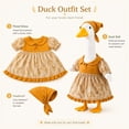 thumbnail image 3 of Fall Porch Goose Outfits 23 Inch Cloth Vintage Floral Dress for Outdoor Yard Decor Harvest Goose Costume for Family Porch Multicolor by MPOISVA, 3 of 9