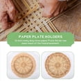 thumbnail image 5 of Soporte de Platos de Papel de Bambú de 16 Piezas - Soporte para Platos de Tejido Redondo de 10 Pulgadas, Soportes para Platos de Papel Reutilizables para Fiestas de Picnic, 5 of 5