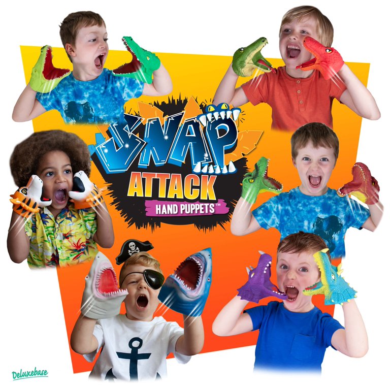 Snap Attack T-Rex from Deluxebase – Stretchy Dinosaur Hand Puppet