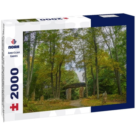 Bangor, Pennsylvania: Standing stone at Columcille Megalith Park, a non-profit park rooted in Celtic spirituality on the Kittatinny Ridge of the Appalachian Mountains 2000pc Puzzle
