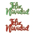thumbnail image 1 of Decoración para tartas DecoPac Feliz Navidad 12 unidades color rojo y verde, 1 of 4