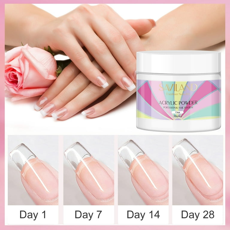 Clear acrylic nail sale powder