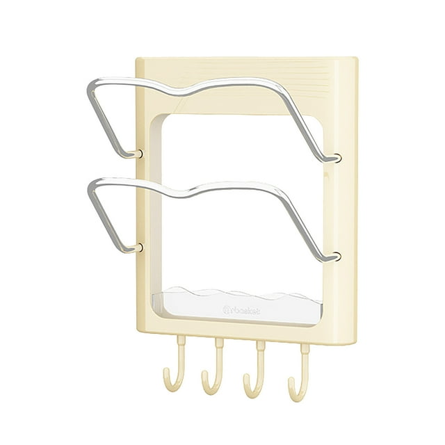 Liquidation d'Articles de Cuisine pour la Maison! Support de Couvercle de Pot Pcksrro Mural, Support de Rangement de Cuisine Multifonctionnel, Support de Rangement Ménager, Support de Planche à Découper Multi-Couches