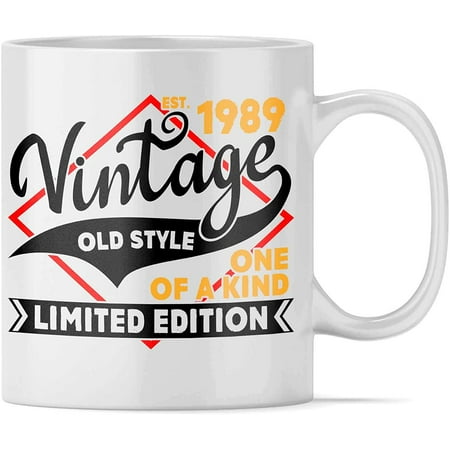 

65 Year Old Est. Old Style Limited Edition 1956 65th Birthday Gift Birthday Mug Gag Gift for Mend Women Funny 11 Oz Birthday Coffee Mug | Novelty B-Day Mug Gift Ideas for Him Her