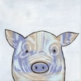 thumbnail image 2 of Bryan, Kathleen 12x12 White Modern Wood Framed Museum Art Print Titled - Paint Splotch Pig, 2 of 4