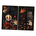 thumbnail image 2 of jicheng 2 Pieces Halloween Window Decoration Halloween Window Poster for Window Door Horror Skeleton, 2 of 9