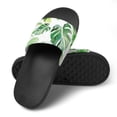 thumbnail image 4 of GZHJMY Stylish Slides for Women Men, Tropical Style Palm Leaves Soft Flexible Slip-on Sandals Slippers, 4 of 7
