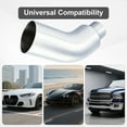 thumbnail image 5 of Diesel Exhaust Elbow Tip, 5" Inlet 7" Outlet Exhaust Pipe Tip Elbow Side Exit Exhaust Tip, Heavy-Duty Steel Chromed Turndown Exhaust Tip for Pickup Trucks Cars, 5 of 7