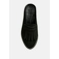 thumbnail image 6 of LENA Black Genuine Suede Mules, 6 of 7