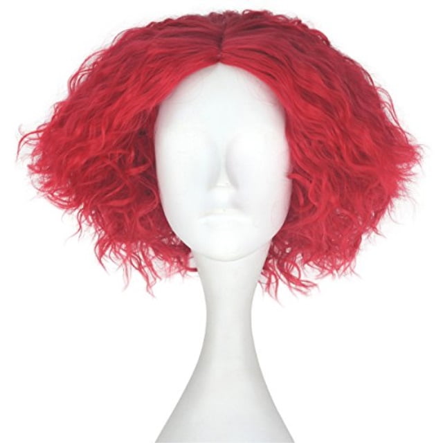 icos synthetic short kinky curly hair men boy center party cosplay