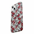 thumbnail image 3 of Tobelint Case for iPhone 13,Red Mushroom Collage Pattern Case with Side Print,Slim Bumper Cover, 3 of 5