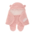 thumbnail image 1 of de bebé recién nacido Manta, cochecito de dormir con capucha, manta de recepción para bebés niñas niños L rosa, 1 of 9