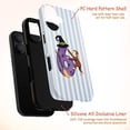 thumbnail image 4 of Halloween Curious Monkey Number 6 Phone Case, Cute Cartoon Animal with Witch Hat & Broom, Fun Striped Birthday Protective Cover for iPhone 17 16 15 14 13 12 11 Pro Plus Mini, 4 of 6