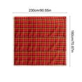 thumbnail image 3 of Beautynvta Christmas Couch Cover, Christmas Plaid Sofa Cover for 3 Cushion Couch, Sofa Warm Sofa Blanket, Multi-Purpose Non-Slip Full Cover Farmhouse Couch Protector, 5.91x7.55 Ft, 3 of 6