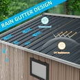 thumbnail image 3 of DISHUP Outdoor Storage Shed, 8x6 ft Metal Shed with Window＆Lockable Doors, Ideal for Backyard, Garden and Patio, 3 of 7