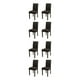 thumbnail image 1 of Injueey 4 fundas para sillas con estilo para comedor: transforme el comedor con facilidad Funda para silla duradera para el hogar negro negro 2Conjunto, 1 of 6