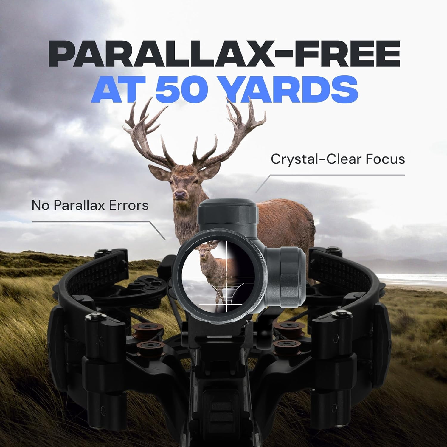 Ballista 4x32 Viper Eye Crossbow Scope with 2 Mounts Fits 20 mm Picatinny Rail