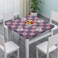 thumbnail image 3 of Red White and Blue Star Striped Pattern Square Fitted Tablecloth with Elastic Edge,Square Table Cover,Washable Elastic Table Cover for Home Kitchen Party Decor 34"x34", 3 of 6