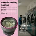 thumbnail image 5 of Portable Collapsible Mini Washing Machine & Spin Dryer – 12L/13L Collapsible Washer with 3 Cleaning Modes – Quiet, Compact, Deep Cleaning for Baby Clothes, Underwear, Socks, Travel, 5 of 7