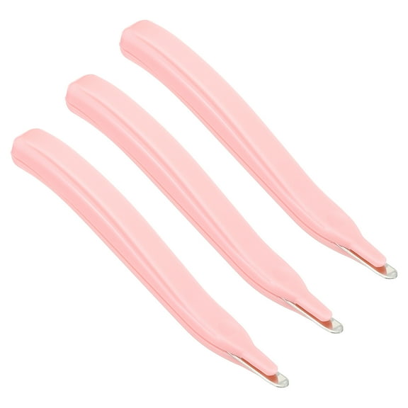 Uxcell Staple Remover Magnetic Staple Puller Desktop Removal Tool Cutting Tool, Pink 3 Pack