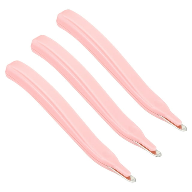 Unique Bargains Staple Remover Magnetic Staple Puller Desktop Removal Tool Cutting Tool, Pink 3 Pack