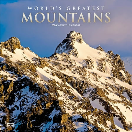 World's Greatest Mountains | 2026 12x24" (Hanging) Wall Calendar | BrownTrout