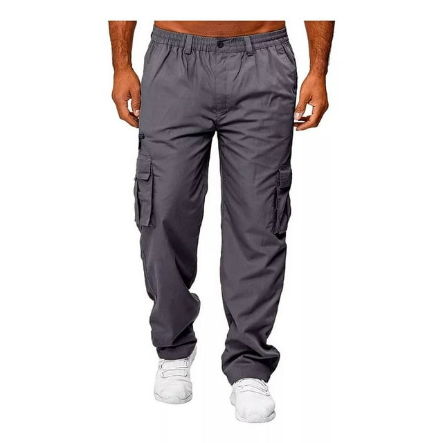 Pantalones Cargo Para Hombre Casual Varios Bolsillos Jogger