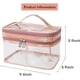thumbnail image 2 of Bolsa de maquillaje transparente, neceser de viaje para mujer, neceser impermeable, bonita bolsa de maquillaje de doble capa, neceser de viaje rosa., 2 of 7