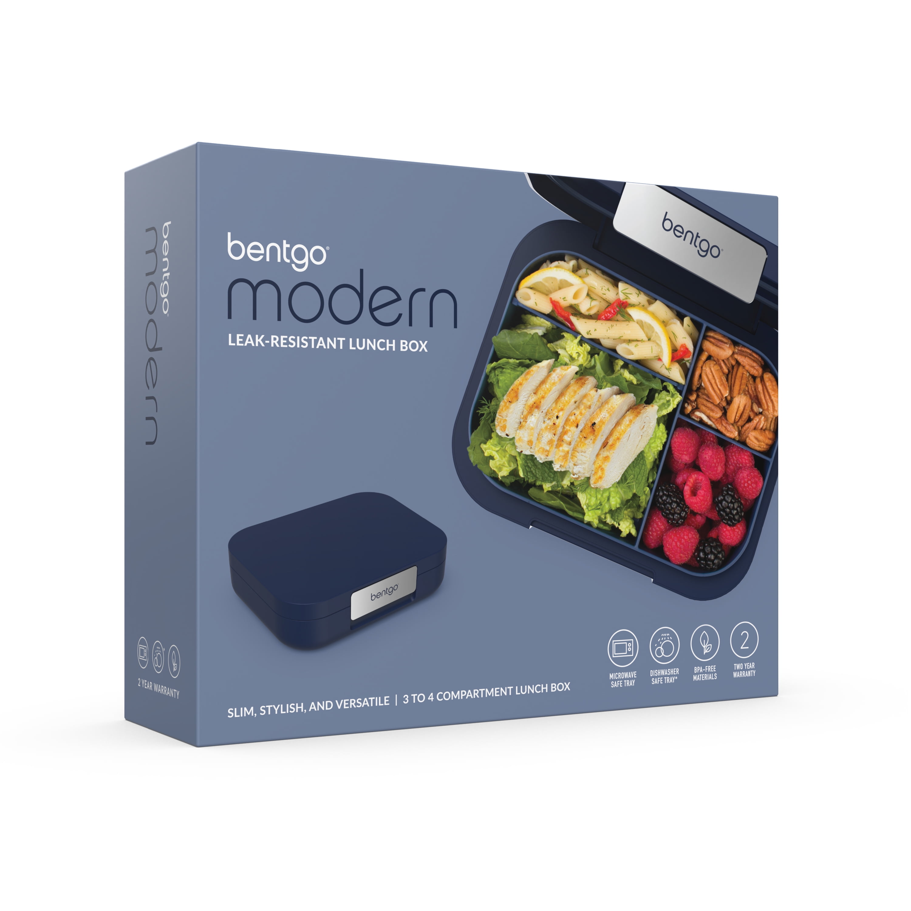 Bentgo® Modern Bento-Style Lunch Box Set With Reusable Snack Cup