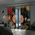 thumbnail image 6 of Lfeey Floral Blackout Curtains for Bedroom Living Room, Room Darkening Curtains, 63 Inches Length 2 Panels, 6 of 6