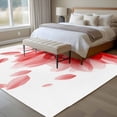 thumbnail image 4 of 6'x9' Area Rugs, Modern Red Indoor Outdoor Area Rug for Living Room Bedroom, Gradient Floral Abstract Bohemian White Washable Bathroom Rugs Kitchen Floor Carpet Mats Home Decor Aesthetic, 4 of 8
