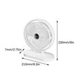 thumbnail image 3 of Ruimatai Portable 9-inch Turbo Fans for Bedroom, Silent Desk Fan, Hight Velocity, Adjustable Tilt, Quiet Room Air Circulator Fan, Portable Fan with Carry Handle, Durable For Office,Living Room, 3 of 6